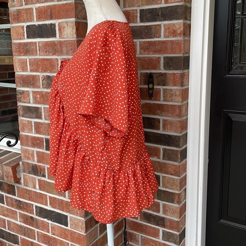 Shein Ruffled Short Sleeve Top - Picture 5 of 7